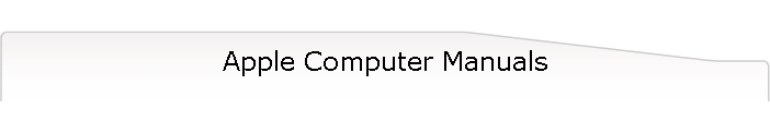 Apple Computer Manuals